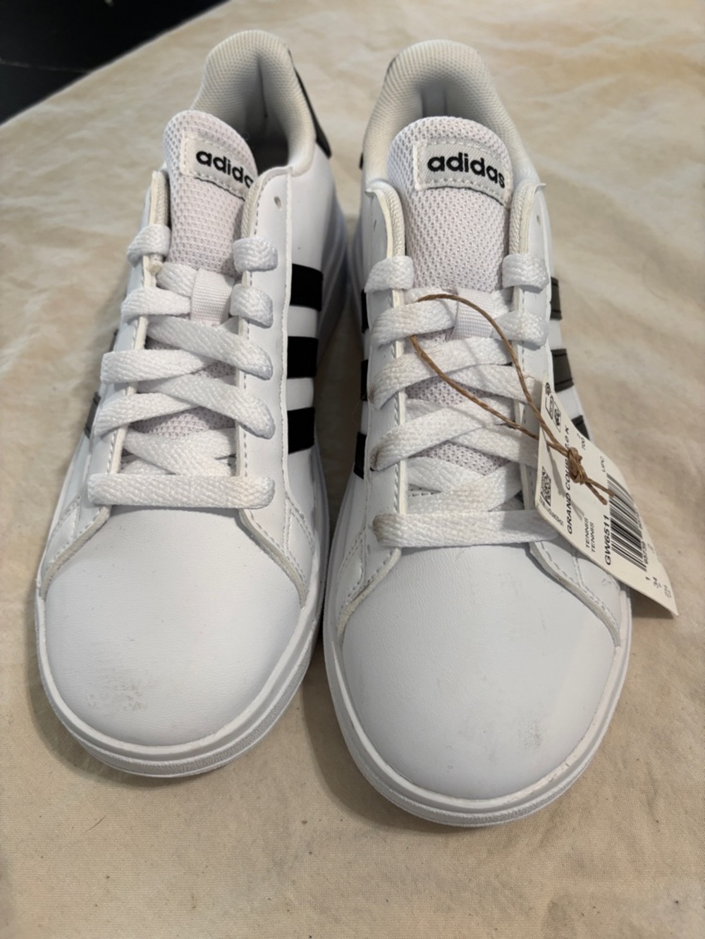 adidas White and Black Low-Top Sneakers
